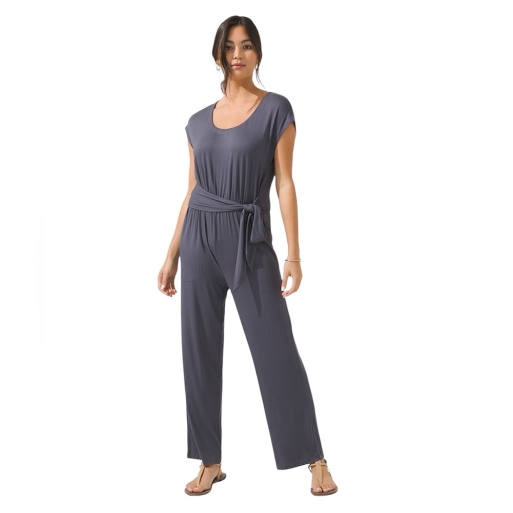 Soma Tie-Front Crop Jumpsuit M